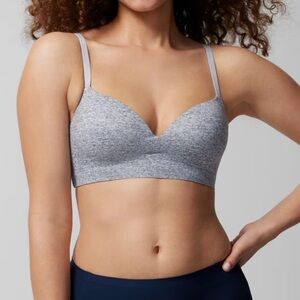 Soma Enbliss Wireless Bra 34D Blurred Graphite Heather Gray